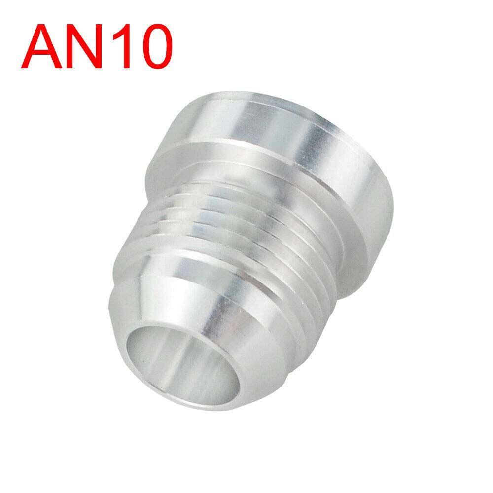 Lanfy Fitting Bulat Base Silver AN10 Aluminium Weld Bung Nitrous Hose Fitting