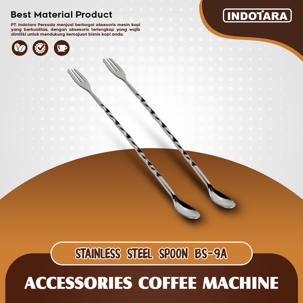 Sendok Makan Stainless Steel Spoon Coffee Tea - BS9A