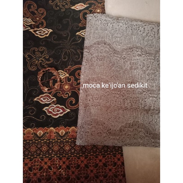 COD SETELAN KEBAYA CAPE BROKAT mewah kebaya Bridesmaid seragaman pager ayu kebaya wisuda Kebaya jumbo-SET CAPE MOCABARU