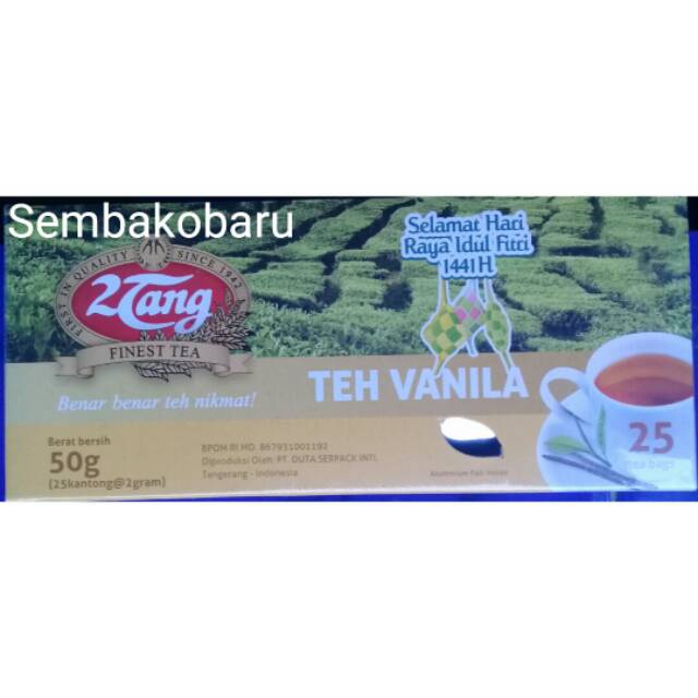 

Teh Celup 2 tang Vanila isi 25 kantong