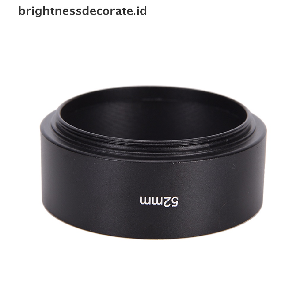 Hood Lensa Kamera Panjang Bahan Metal Alloy 52mm Untuk Canon Nikon