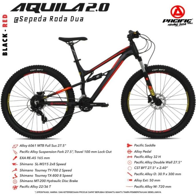 Sepeda Gunung / Mtb 27,5 Pacific Aquila 2.0 Goriandriko