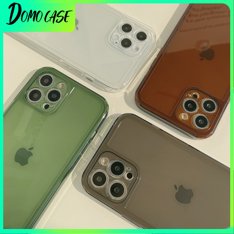 Soft case Silikon TPU Desain Simpel Untuk iPhone 11 7P 12 Mini 11 Pro Max X Xr Xs Max 7 8 Plus Se 2020 12 Pro Max 12 Mini