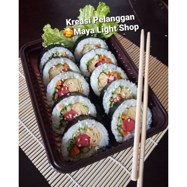 Nori Sushi Halal 50 lembar murah manjun tokinori sakao nori dried seaweed rumput laut bento