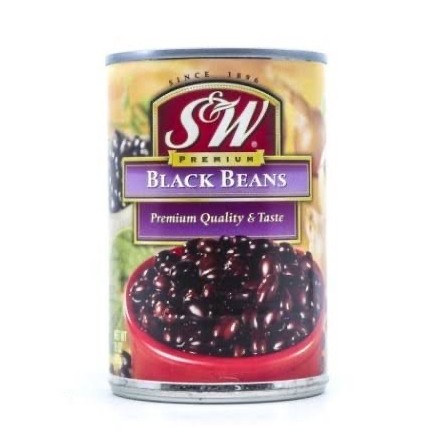 S&amp;W Black Beans Premium Quality &amp; Taste / SW Kacang Hitam 425 Gram