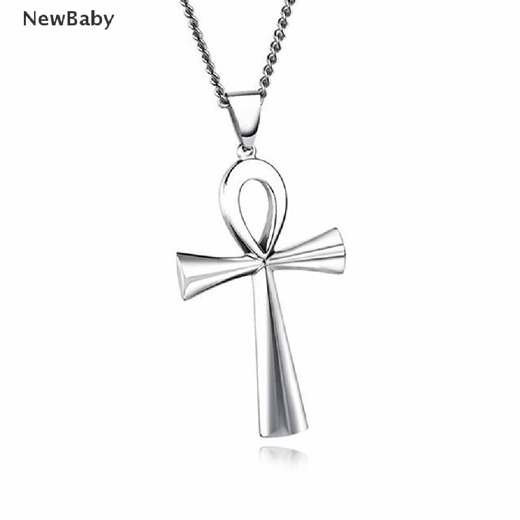 Newbaby Kalung Rantai Liontin Crucifix Ankh Mesir Untuk Hadiah Perhiasan Wanita