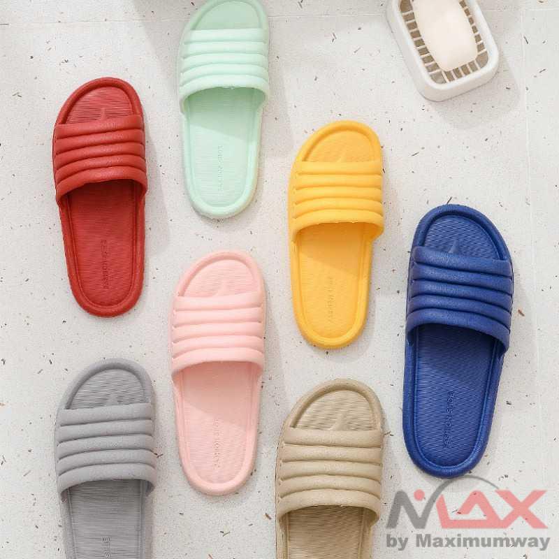 TECHOME Sandal Rumah Empuk Pria Wanita Super Ringan Bahan 100% Eva Soft Anti Licin Pria Wanita Sendal Hotel Anti-Slip Slipper EVA Soft Unisex Indoor Slippers Floor Flat Shoes Indoor Eva Flip Flops Female Non-slip Bathroom Home Slippers