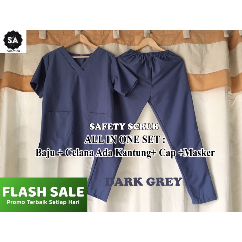Baju Jaga / Baju OK / Baju OKA / Baju Operasi / Doctor Scrub / Seragam Medis / Baju Scrub-1