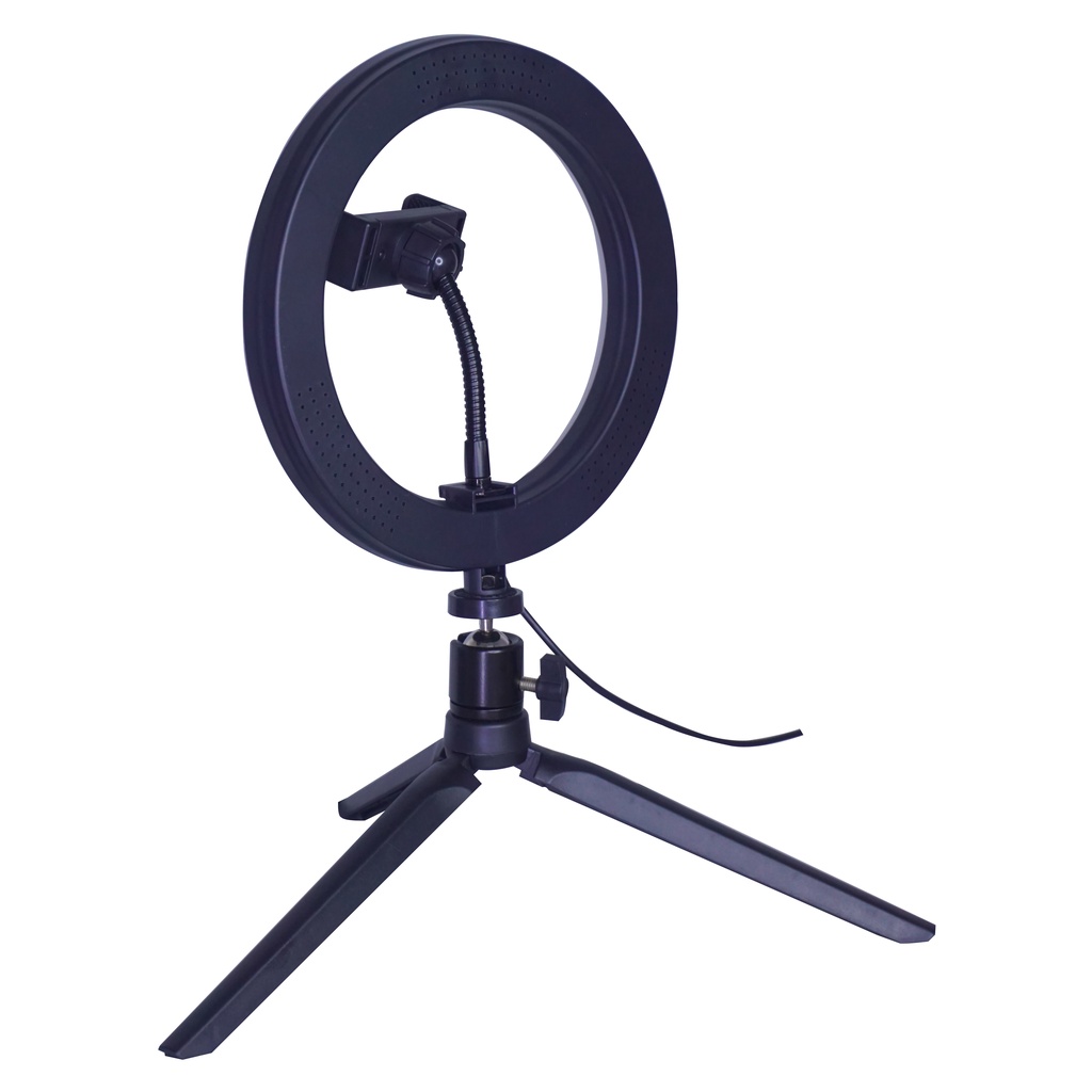 Selfie Lampu Ring Light LED 20 cm | 26 cm | 30 cm/ 32 cm Handphone Holder Stand Table + Tripod Meja