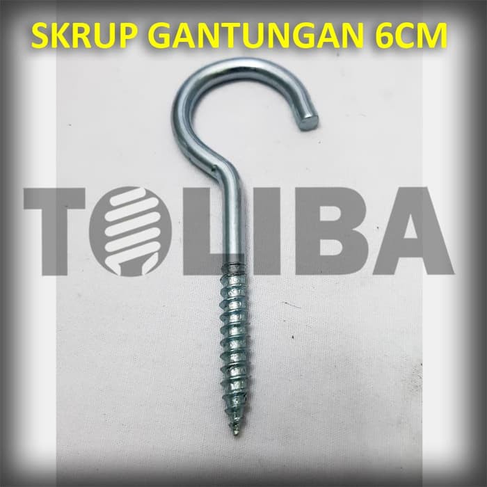 sekrup gantungan hook / skrup sekrup tanda tanya 6 cm gantungan burung