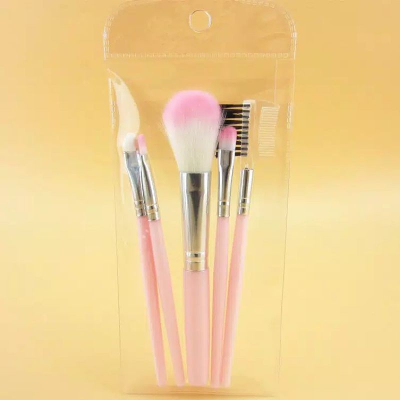 Alat Make Up Set 5 in 1 Packingan Tas / Make Up Tools / Brush / Kosmetik