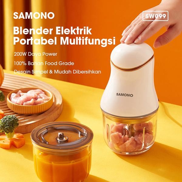 Samono SW-099 Food Chopper Food Processor Blender Daging 0.3L Samono SW099 Bowl Kaca