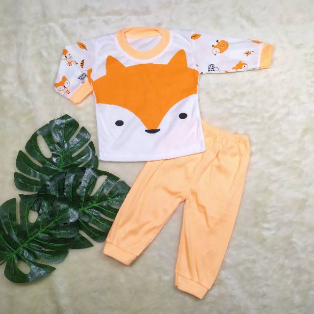 Ss#019 Pakaian Bayi size 0-12bulan / Setelan Piyama Anak / Baju Piyama Anak / Baju Tidur Bayi