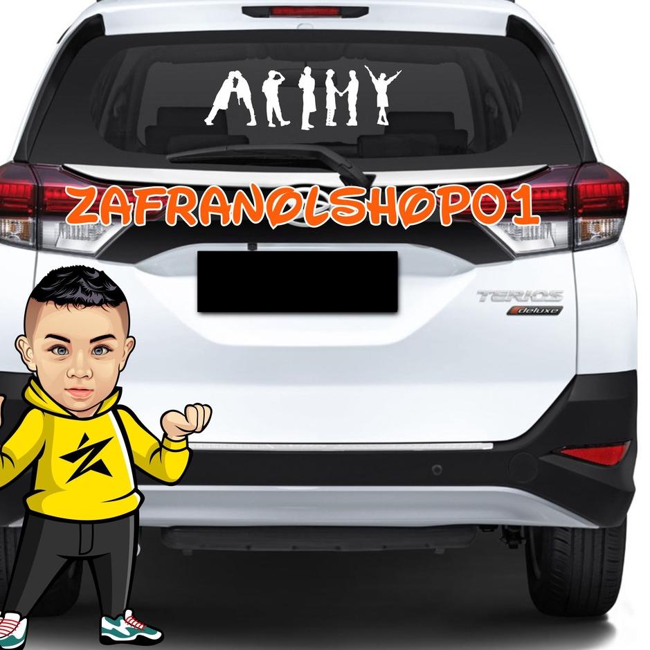 Jangan Ketinggalan order..  Cutting Stiker BTS Butter Sticker Kaca Mobil Stiker Body Mobil / Motor /