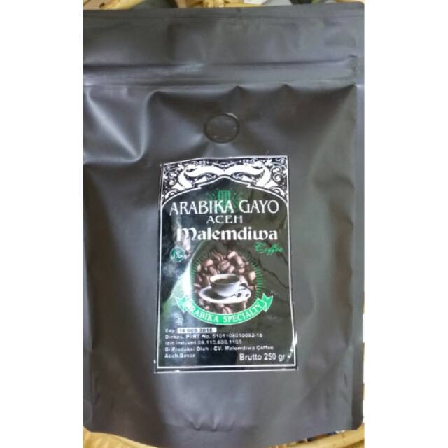 

Kopi Arabica Gayo Specialty Malemdiwa 250 Gram