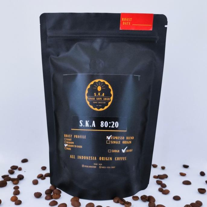

[ COD ] Espresso Blend S.K.A 80:20 / Arabika : Robusta / 1 kg PRODUK TERBATAS Kode 687