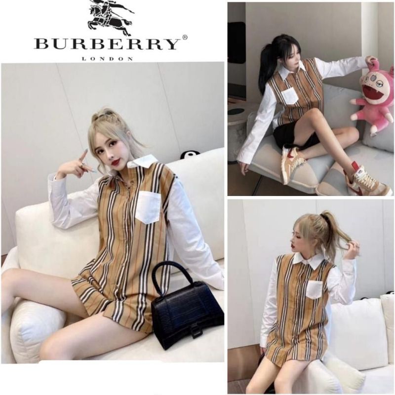 Long Kemeja Wanita I Kemeja Kasual Wanita I Kemeja Kotak Kotak Wanita Korea I Atasan Kemeja Import W