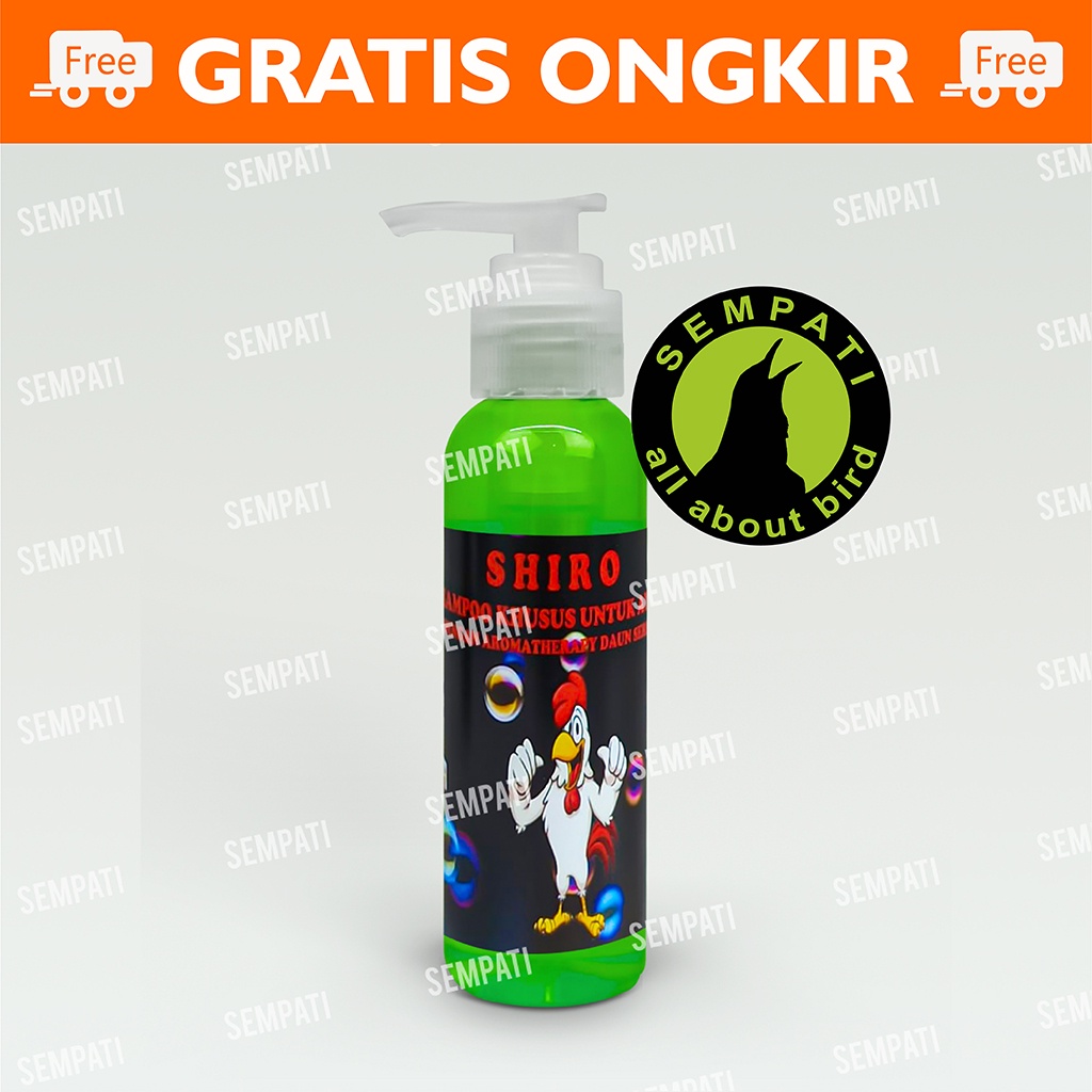 SHAMPO AYAM BURUNG MERPATI SHIRO SAMPO SABUN AYAM SHAMPOO MANDI AYAM PETARUNG OBAT BASMI KUTU SHA