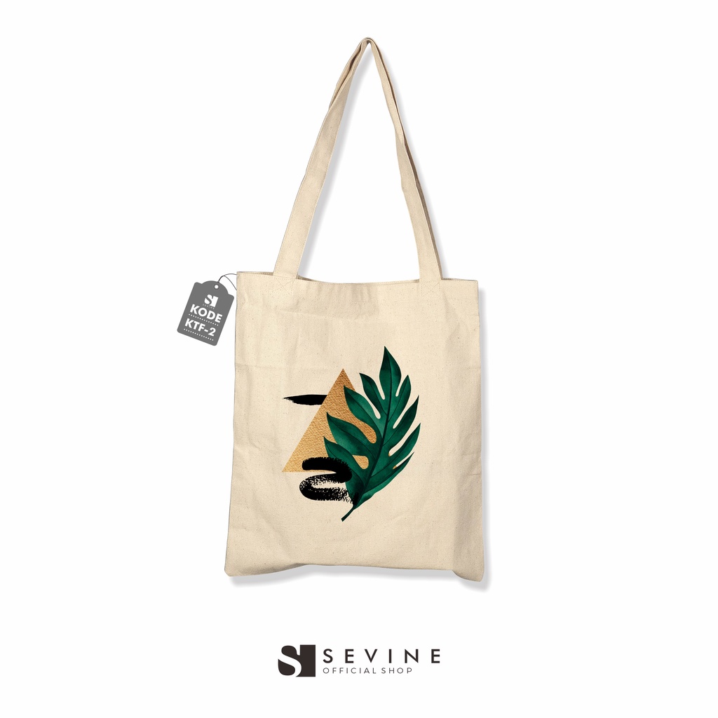 Sevine Totebag Kanvas Wanita Fashion Tas Tote Bag Laptop Motif Nordic - KTF2