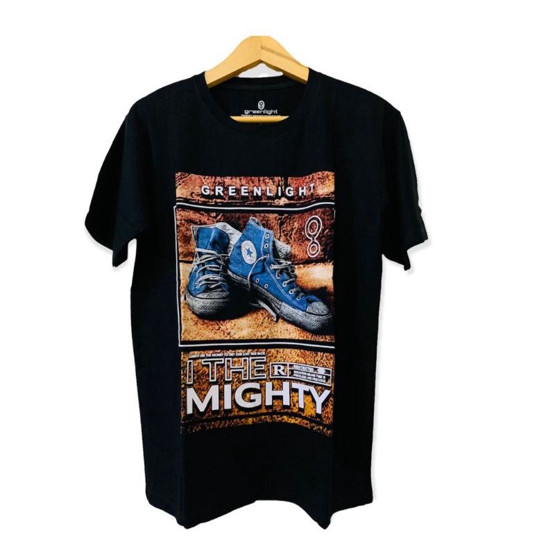 KAOS TSHIRT DISTRO SEPATU BIRU MURAH KEKINIAN KATUN COMBED