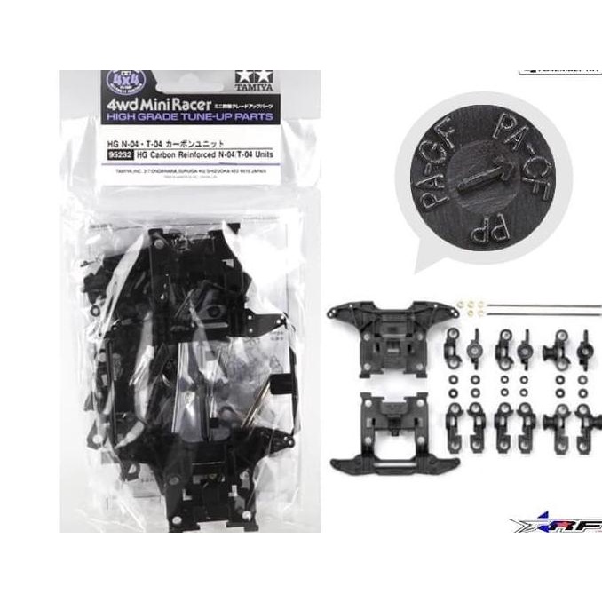 TAMIYA 95232 HG CARBON REINFORCED N-04/T-04 UNITS
