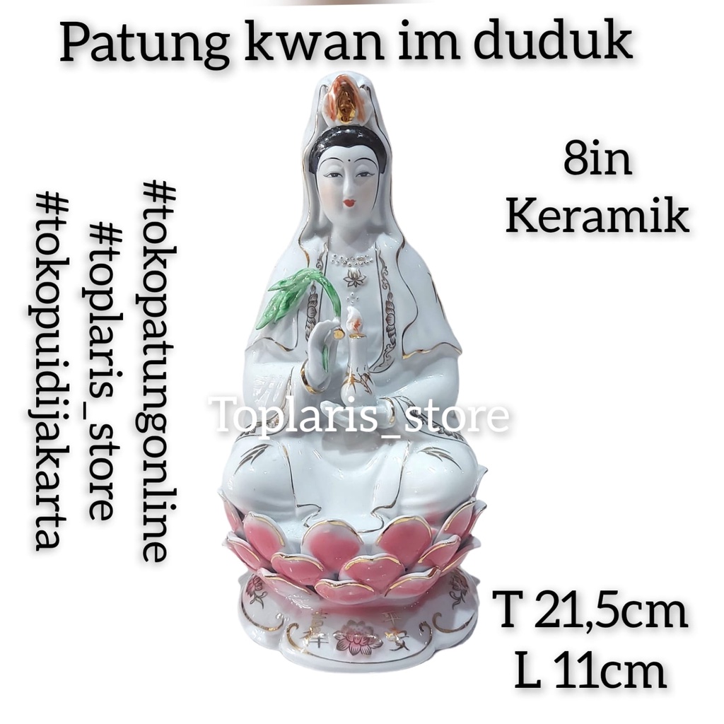 Patung Kwan Im Keramik Import 022
