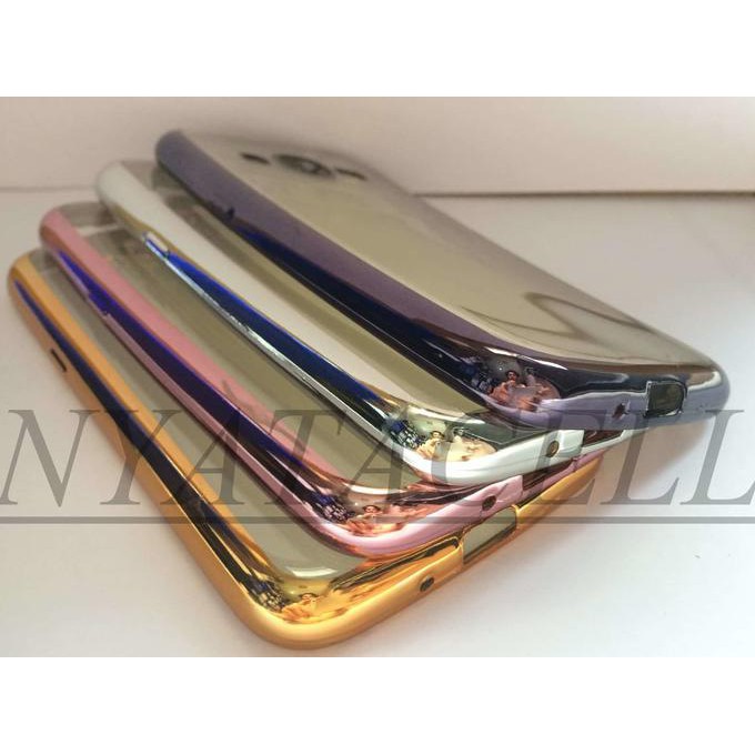 NEW CASE LIST CHROME SAMSUNG J2 2016 J210 TPU/SOFTCASE/ULTRATHIN/SOFT - HITAM MILENIA