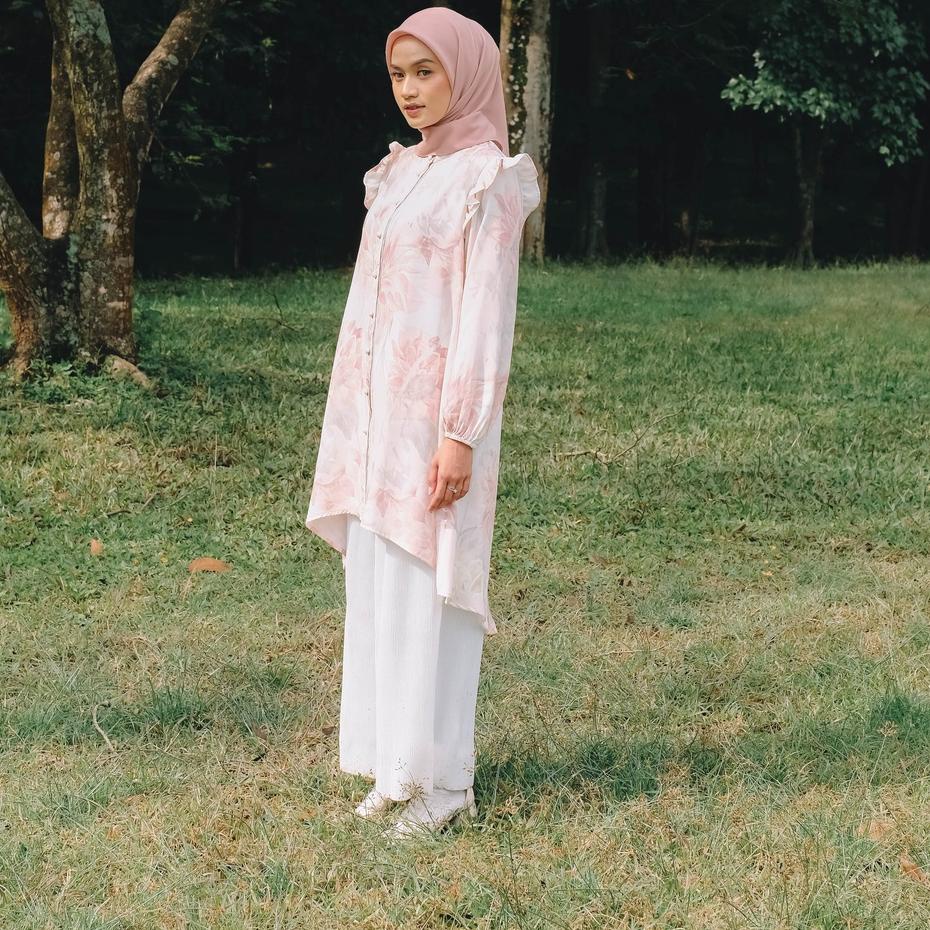 Stok terbatas.. GIYOMI ID - Dahlia Tunic Dreamy Pink
