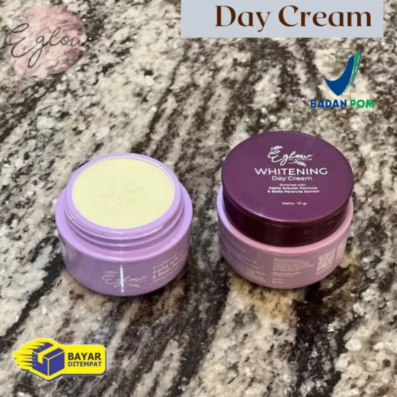 [ECER] DAY CREAM EGLOW PLATINUM WHITENING SERIES ORIGIN BPOM