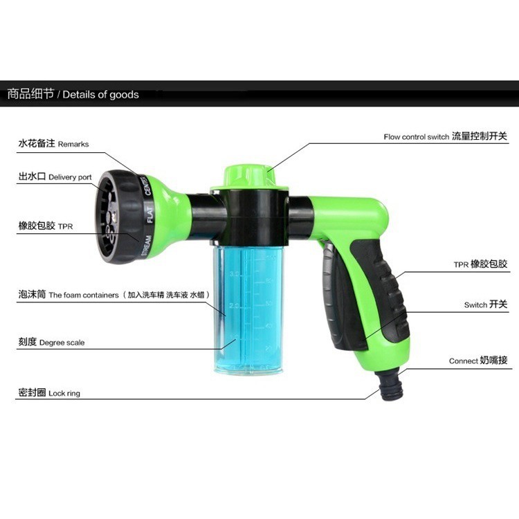 MPro Water Spray Gun High Pressure Semprotan Air Sabun Cuci Mobil Motor Water Canon Alat Cuci Car