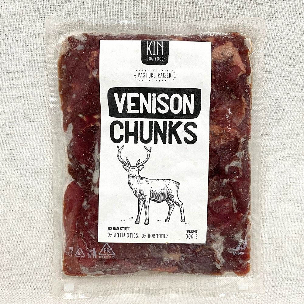 Makanan Anjing KIN Dogfood TOPPER Venison Chunks 300gr