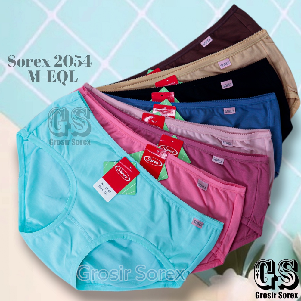 3Pcs Celana Dalam Wanita Sorex 2054 | Cd Wanita Dewasa | Cd Sorex Cutting Midi Panty Daily Wear