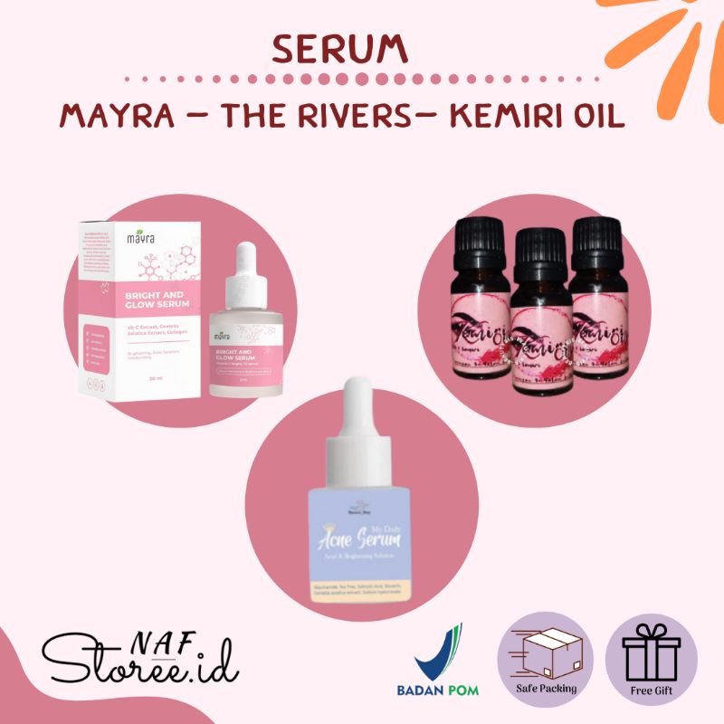 [BUY 1 GET 1 GIFT] KEMIRI OIL LASH SERUM BY SM  / SERUM THE RIVER / SERUM ACNE THE RIVER  / SERUM MA