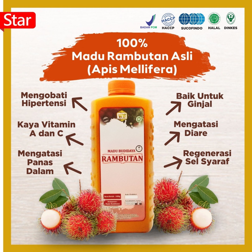 

[COD] Madu Rambutan / Lebah Apis Melifera - Garansi Murni & Asli 100%-Wild Bee