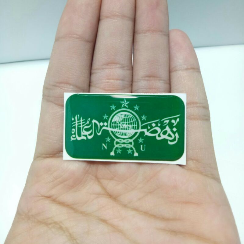 Emblem sticker timbul resin lentur logo NU