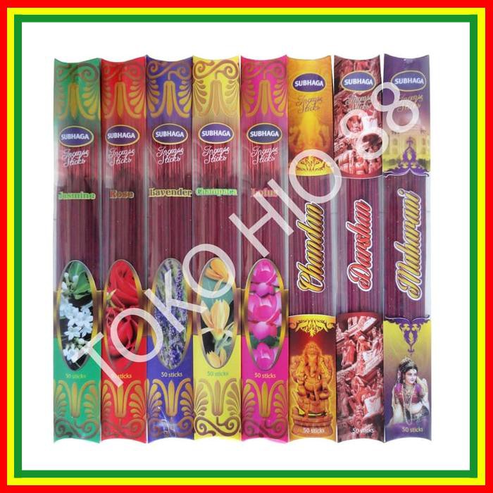 HIO / DUPA WANGI AROMATERAPI MERK SUBHAGA LONG INCENSE STICKS 50 STICK