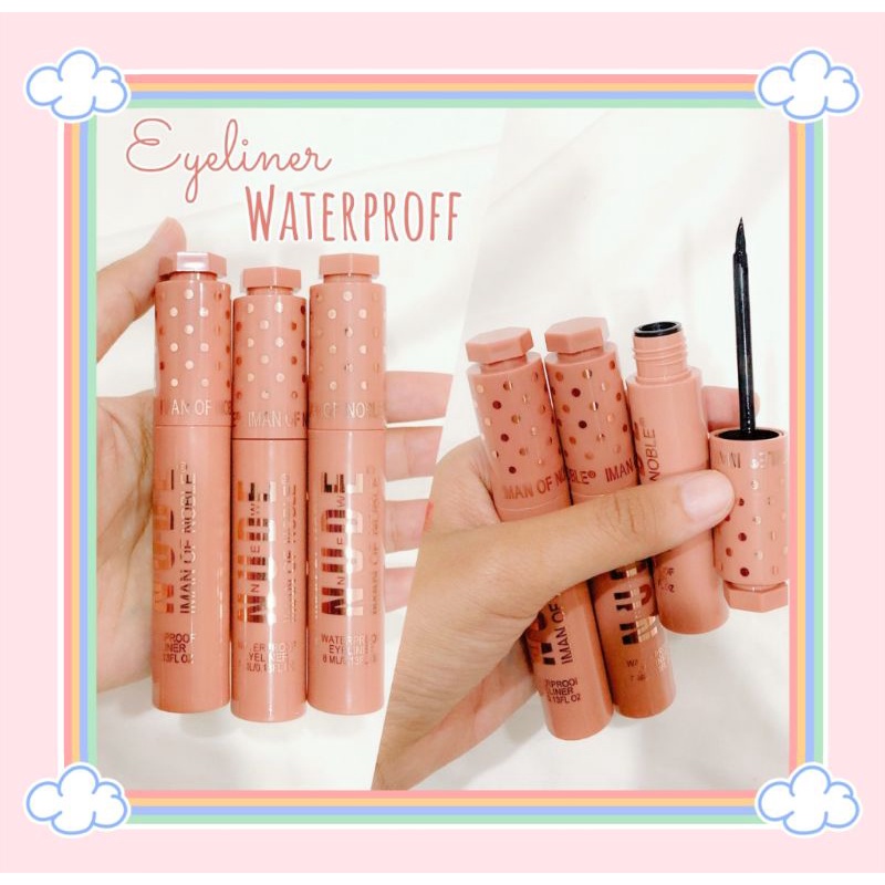 PROMO ECER!!!EYELINER NUDE WATERPROOF IMAN OF NOBLE E3075