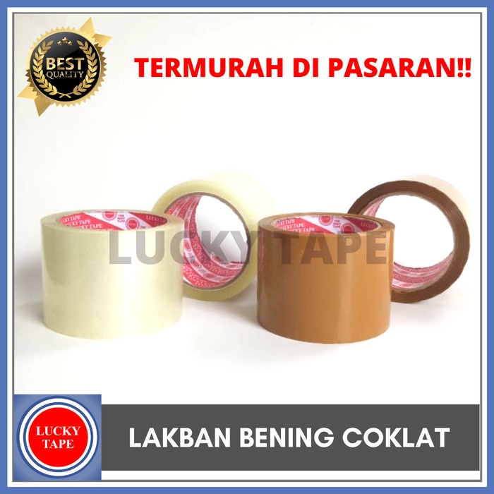 

Terbatas Lakban Bening Coklat 3" Inch 72Mm 72 Yard Isolasi Murah Setara Daimaru Diskon