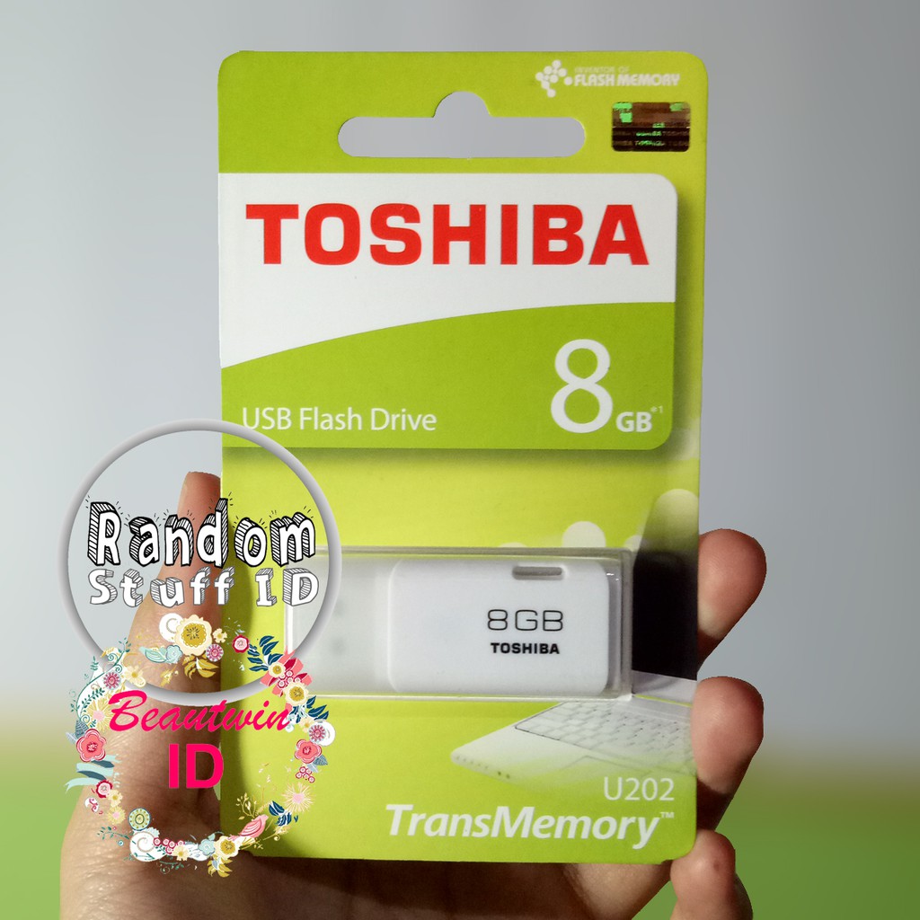 [ORIGINAL/ORI] Toshiba USB Flash Drive / Flashdisk 8GB / 8 GB - White