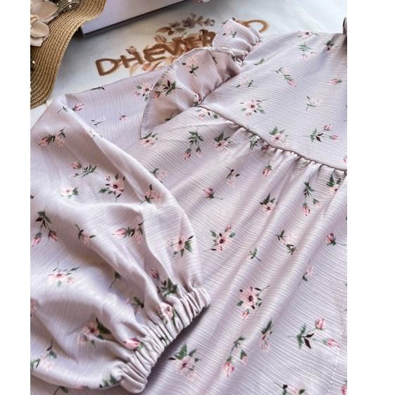 Stok terbatas.. MEUDY BLOUSE FLOWERS KOREAN LOOK By.DHEVIA ID