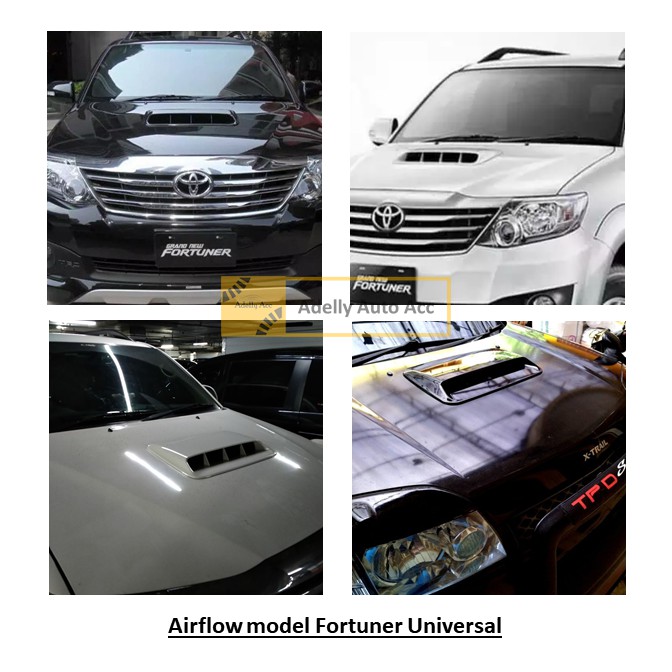 Air Flow / Airflow / Air Scoop Kap Mesin Model Fortuner All Color Universal