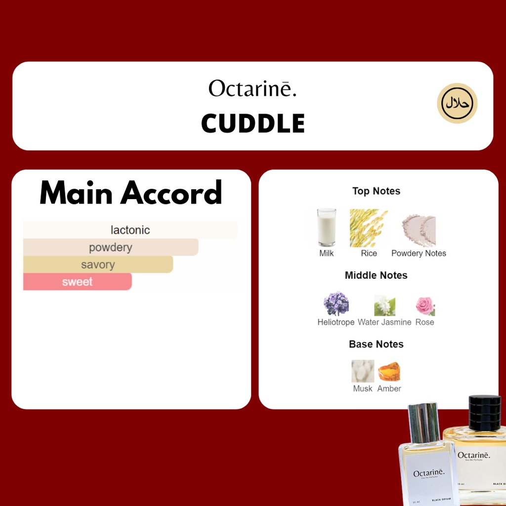 Octarine - Parfum Wanita Pria Tahan Lama Aroma Bayi Lembut Manis Inspired By Cuddle | Parfume Farfum Perfume Cudle Eau De Parfum Minyak Wangi Cewek Cowok Murah Original