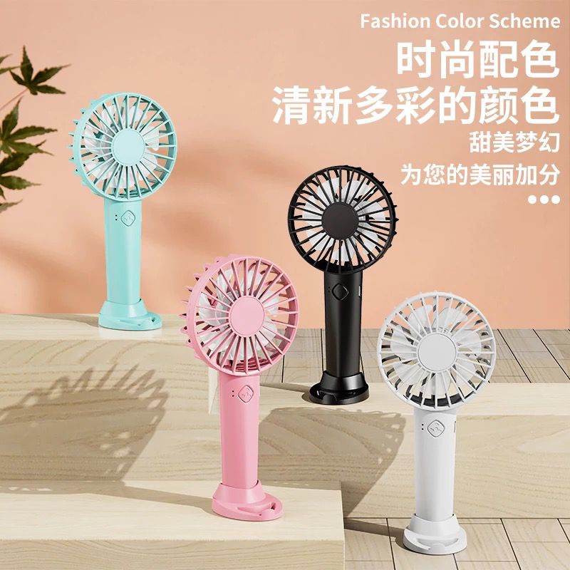 KIPAS ANGIN PORTABLE USB MINI FAN - KIPAS ANGIN GENGGAM DENGAN HOLDER