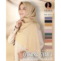 PAKET HEMAT ISI 3 PCS OSKARA SYAR'I LC AZARA, UKURAN 130X130 CM, BARANG IMPORT HIJAB SEGI EMPAT POLOS SYAR'I, KERUDUNG POLOS UKURAN JUMBO