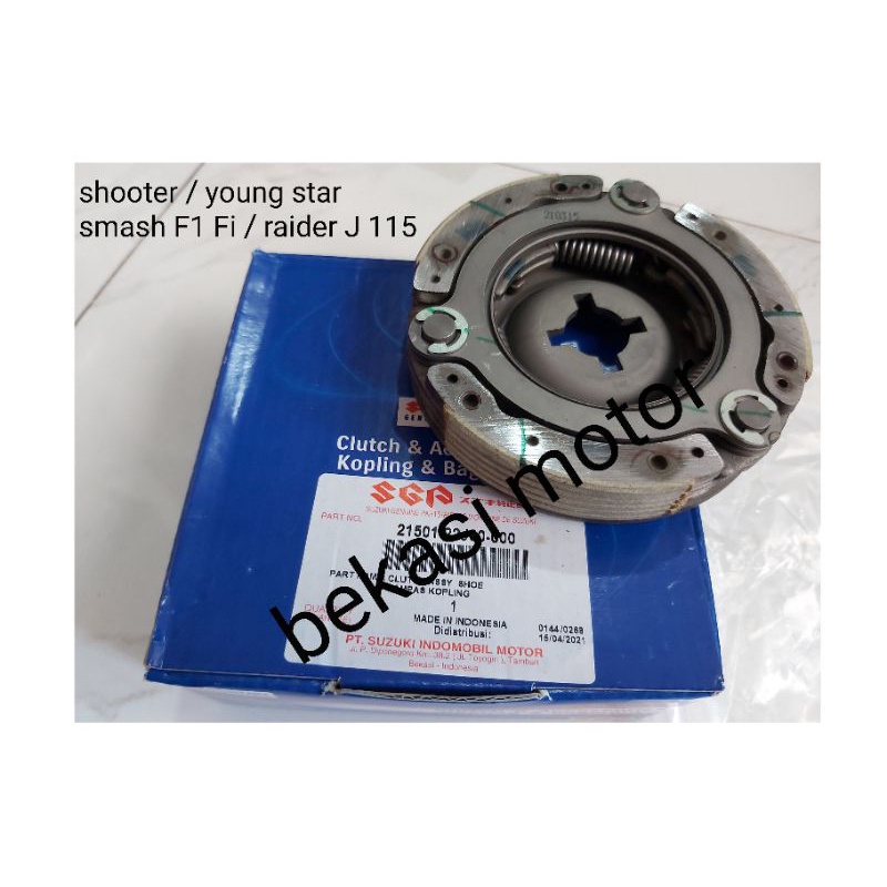 21501-22J clutch kampas ganda suzuki shooter young star smash F1 Fi injeksi raider J 115 original