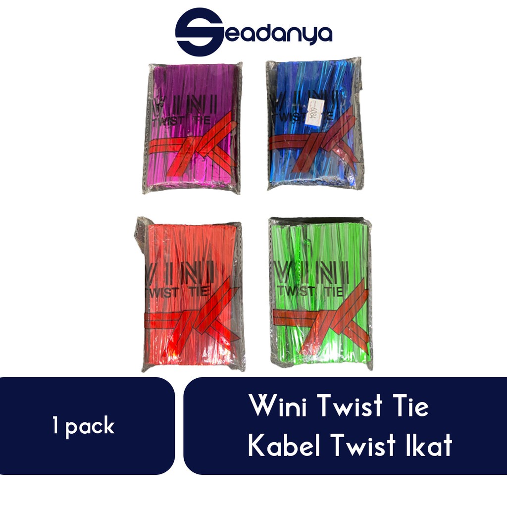 

Kabel Wini Twist Aneka Warna 1pack - Kabel Ties Serbaguna/Kabel Pengikat/Twis/Tis/Tes