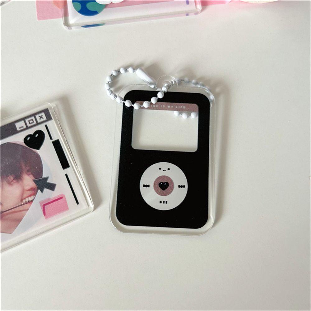 Gantungan Kunci Frame Foto Agustinina Idol Card Kawaii Transparan 1inch Ransel Liontin Photocard Key Rings