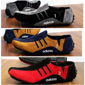 Sepatu Adidas Slip On - Sepatu Casual Pria Kulit Suede