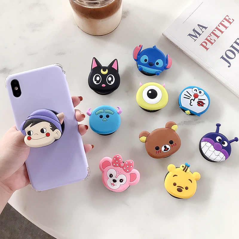 for iphone Samsung Huawei Xiaomi OPPO ViVo mobile phone holder cute anime mobile phone holder