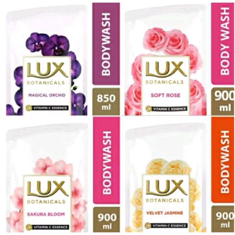 Lux Bodywash Sabun Mandi Cair Refill Sakura Bloom// Soft Rose// Magical Orchid// Velvet Jasmine//  9